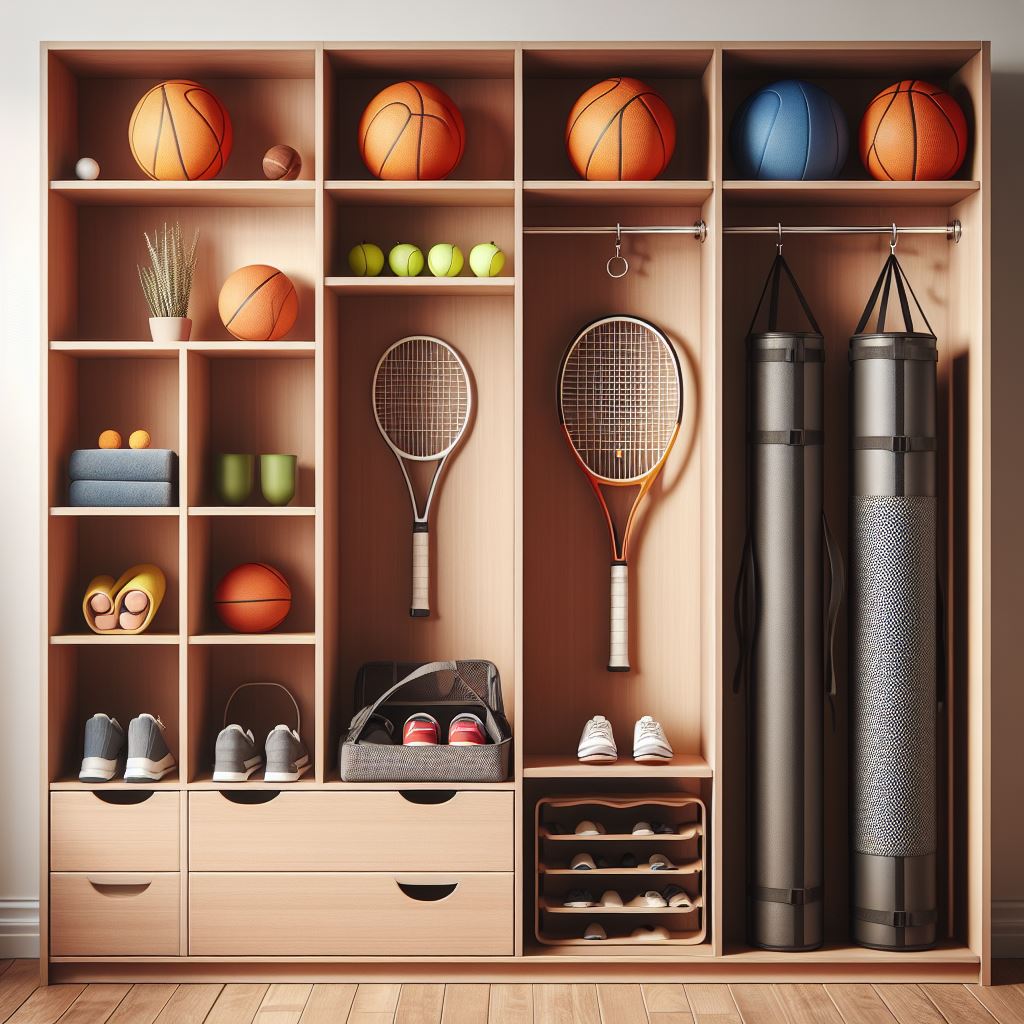 Sports Enthusiast's Cabinet