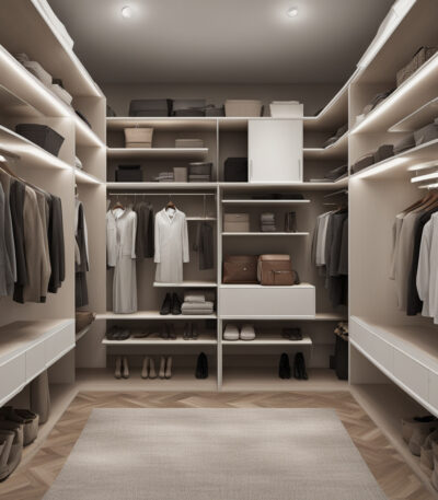 Corner closets "Maximum use of space"