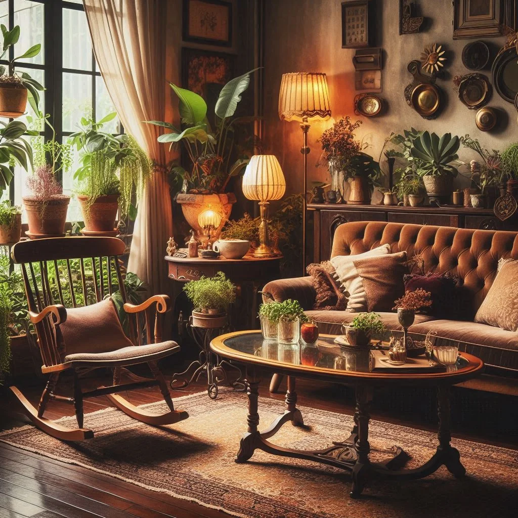 Vintage furniture in contemporary interiors